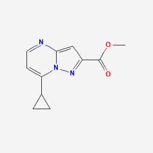 molecular formula C11H11N3O2 B3338336 Methyl 7-cyclopropylpyrazolo[1,5-a]pyrimidine-2-carboxylate CAS No. 886497-70-7