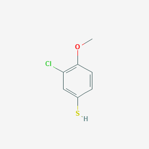molecular formula C7H7ClOS B3338373 Benzenethiol, 3-chloro-4-methoxy- CAS No. 89818-37-1