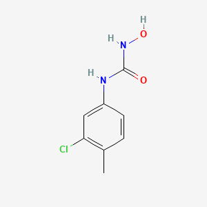 molecular formula C8H9ClN2O2 B3338377 Urea, N-(3-chloro-4-methylphenyl)-N'-hydroxy- CAS No. 89981-28-2