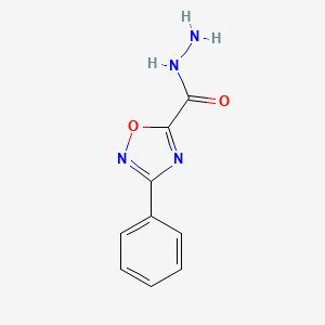 molecular formula C9H8N4O2 B3338393 3-苯基-1,2,4-恶二唑-5-碳酰肼 CAS No. 90323-72-1
