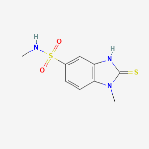 N,1-dimethyl-2-sulfanylidene-3H-benzimidazole-5-sulfonamide