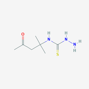 molecular formula C7H15N3OS B3338426 N-(2-Methyl-4-oxopentan-2-yl)hydrazinecarbothioamide CAS No. 91983-78-7