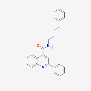 molecular formula C27H26N2O B333843 2-(3-methylphenyl)-N-(4-phenylbutyl)quinoline-4-carboxamide 