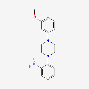 molecular formula C17H21N3O B3338468 2-[4-(3-Methoxyphenyl)-1-piperazinyl]aniline CAS No. 937607-69-7
