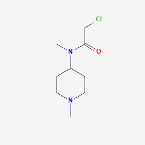 molecular formula C9H17ClN2O B3338516 2-Chloro-N-methyl-N-(1-methylpiperidin-4-YL)acetamide CAS No. 954250-47-6