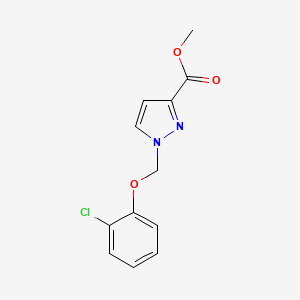molecular formula C12H11ClN2O3 B3338536 methyl 1-[(2-chlorophenoxy)methyl]-1H-pyrazole-3-carboxylate CAS No. 958133-25-0