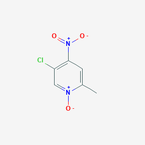 molecular formula C6H5ClN2O3 B3338561 5-Chloro-2-methyl-4-nitropyridine 1-oxide CAS No. 97944-39-3