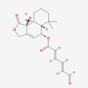molecular formula C21H26O6 B3338608 乌斯托拉索 E CAS No. 1175543-06-2