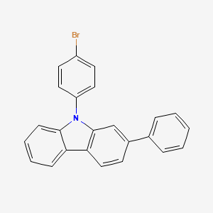 molecular formula C24H16BrN B3338616 9-(4-Bromophenyl)-2-phenyl-9H-carbazole CAS No. 1235563-74-2