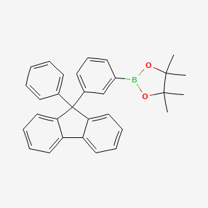molecular formula C31H29BO2 B3338621 4,4,5,5-Tetramethyl-2-[3-(9-phenyl-9H-fluoren-9-yl)phenyl]-1,3,2-dioxaborolane CAS No. 1260032-45-8