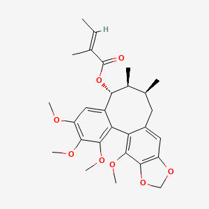 molecular formula C28H34O8 B3338628 Tigloylgomisin O CAS No. 130855-74-2