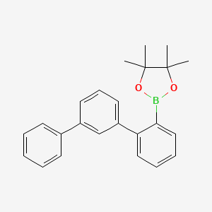 molecular formula C24H25BO2 B3338652 4,4,5,5-tetramethyl-2-[1,1':3',1''-terphenyl]-2-yl-1,3,2-Dioxaborolane CAS No. 1872426-73-7