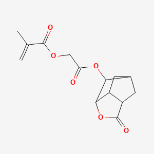 molecular formula C14H16O6 B3338667 2-Propenoic acid, 2-methyl-, 2-[(hexahydro-2-oxo-3,5-methano-2H-cyclopenta[b]furan-6-yl)oxy]-2-oxoethyl ester CAS No. 347886-81-1