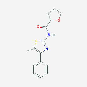 molecular formula C15H16N2O2S B333867 N-(5-methyl-4-phenyl-1,3-thiazol-2-yl)tetrahydro-2-furancarboxamide 