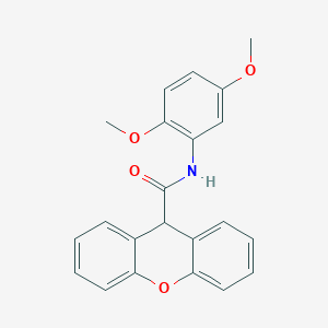 molecular formula C22H19NO4 B333868 N-(2,5-dimethoxyphenyl)-9H-xanthene-9-carboxamide 