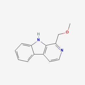 molecular formula C13H12N2O B3338683 1-(methoxymethyl)-9H-pyrido[3,4-b]indole CAS No. 55854-60-9