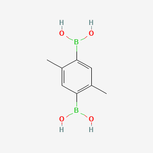 molecular formula C8H12B2O4 B3338713 (2,5-Dimethyl-1,4-phenylene)diboronic acid CAS No. 90085-60-2