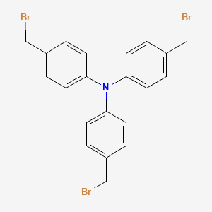 molecular formula C21H18Br3N B3338719 Benzenamine, 4-(bromomethyl)-N,N-bis[4-(bromomethyl)phenyl]- CAS No. 100693-36-5
