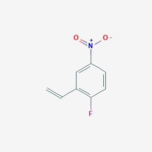 molecular formula C8H6FNO2 B3338725 1-Fluoro-4-nitro-2-vinylbenzene CAS No. 1021389-54-7