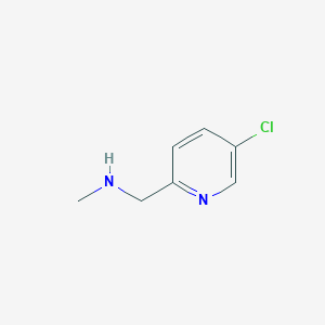 molecular formula C7H9ClN2 B3338743 1-(5-Chloropyridin-2-yl)-N-methylmethanamine CAS No. 1060802-06-3