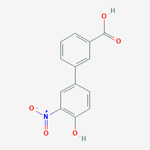 molecular formula C13H9NO5 B3338752 4-(3-Carboxyphenyl)-2-nitrophenol CAS No. 1097777-60-0