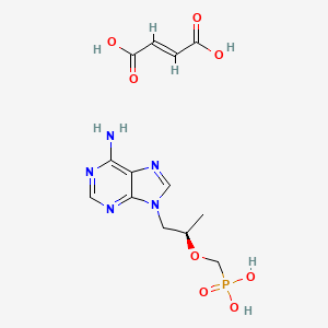 Phosphonic acid, P-[[(1R)-2-(6-amino-9H-purin-9-yl)-1-methylethoxy]methyl]-, (2E)-2-butenedioate (1:)