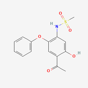 Methyl 2-hydroxy-4-methylsulfonylamino-5-phenoxyphenyl ketone