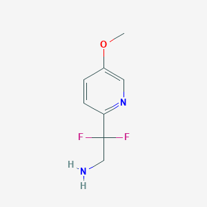 molecular formula C8H10F2N2O B3338824 2,2-Difluoro-2-(5-methoxypyridin-2-yl)ethanamine CAS No. 1256836-05-1