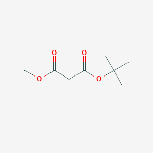molecular formula C9H16O4 B3338857 1-叔丁基 3-甲基 2-甲基丙二酸酯 CAS No. 132180-14-4