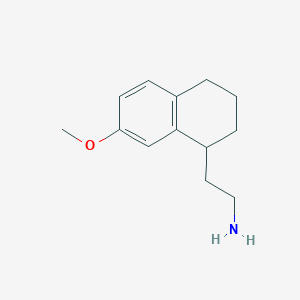 2-(7-Methoxy-1,2,3,4-tetrahydronaphthalen-1-yl)ethan-1-amine