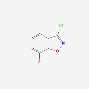molecular formula C7H3ClFNO B3338866 3-Chloro-7-fluorobenzo[d]isoxazole CAS No. 1352899-19-4