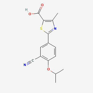 molecular formula C15H14N2O3S B3338894 非布索坦异丙酯异构体 CAS No. 144060-52-6