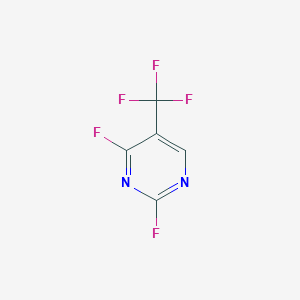 molecular formula C5HF5N2 B3338905 2,4-Difluoro-5-(trifluoromethyl)pyrimidine CAS No. 153600-17-0