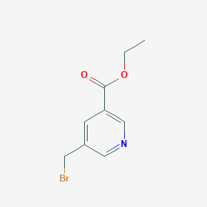 molecular formula C9H10BrNO2 B3338911 Ethyl 5-(bromomethyl)nicotinate CAS No. 156691-99-5