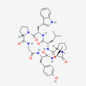 molecular formula C43H56N8O8 B3338940 Segetalin E CAS No. 177602-12-9