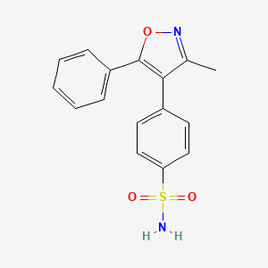 molecular formula C16H14N2O3S B3338944 4-(3-Methyl-5-phenylisoxazol-4-yl)benzenesulfonamide CAS No. 181695-84-1