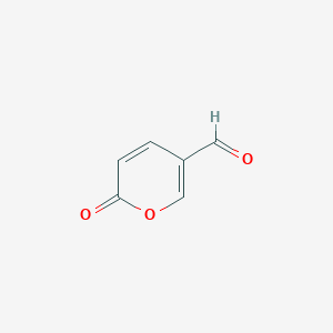 molecular formula C6H4O3 B3338952 2-Oxo-2H-pyran-5-carbaldehyde CAS No. 18327-02-1