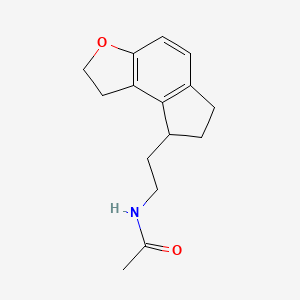 molecular formula C15H19NO2 B3338961 N-[2-(1,6,7,8-tetrahydro-2H-indeno[5,4-b]furan-8-yl)ethyl]acetamide CAS No. 196597-16-7