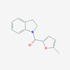 molecular formula C14H13NO2 B333897 1-(5-Methyl-2-furoyl)indoline 