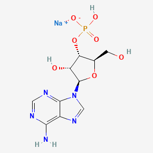 molecular formula C10H13N5NaO7P B3339048 3'-Adenylic acid, sodium salt CAS No. 54835-81-3