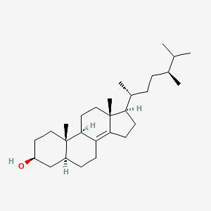 molecular formula C28H48O B3339098 delta8(14)-Ergostenol CAS No. 632-32-6