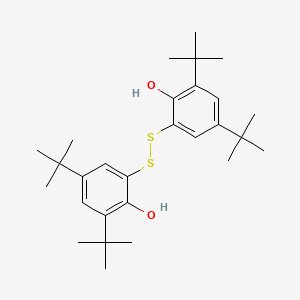 molecular formula C28H42O2S2 B3339103 2,2'-Disulfanediylbis(4,6-di-tert-butylphenol) CAS No. 64953-47-5