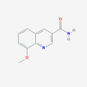 molecular formula C11H10N2O2 B3339132 8-Methoxyquinoline-3-carboxamide CAS No. 71082-37-6