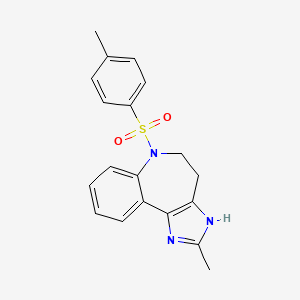 molecular formula C19H19N3O2S B3339134 2-Methyl-6-[(4-methylphenyl)sulfonyl]-1,4,5,6-tetrahydroimidazo[4,5-d][1]benzazepine CAS No. 717917-14-1