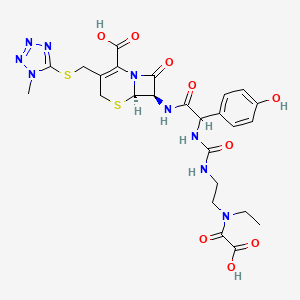 molecular formula C25H29N9O9S2 B3339146 头孢哌酮 A CAS No. 73240-07-0