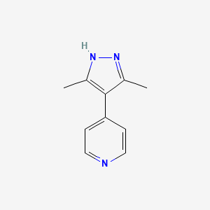 molecular formula C10H11N3 B3339149 4-(3,5-二甲基-1H-吡唑-4-基)吡啶 CAS No. 734533-08-5