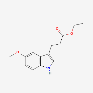 molecular formula C14H17NO3 B3339162 Ethyl 3-(5-Methoxy-3-indolyl)propanoate CAS No. 76834-78-1