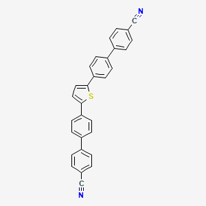 molecular formula C30H18N2S B3339224 4',4'''-(Thiophene-2,5-diyl)bis(([1,1'-biphenyl]-4-carbonitrile)) CAS No. 868403-91-2