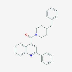 molecular formula C28H26N2O B333923 4-[(4-Benzyl-1-piperidinyl)carbonyl]-2-phenylquinoline 
