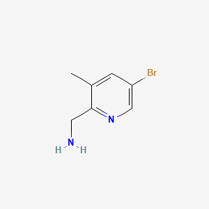 molecular formula C7H9BrN2 B3339257 (5-Bromo-3-methylpyridin-2-yl)methanamine CAS No. 886365-53-3